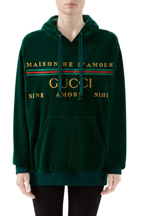 gucci.sweater|Gucci velour sweatsuit.